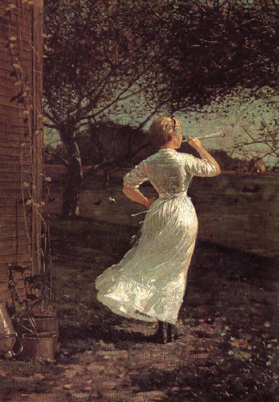 Winslow Homer Dinner Horn oil painting image